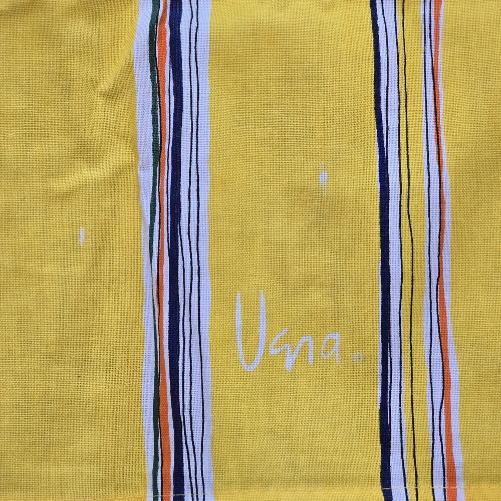 Vintage Vera Neumann Tablecloth Bright‎ Yellow Rectangle Eternal Summer Bliss